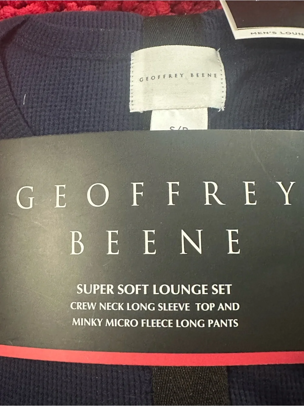 Geoffrey Beene Navy Men’s Super Soft Lounge Set